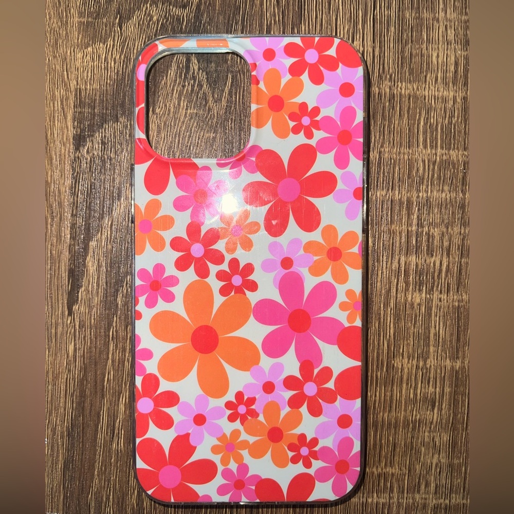 Floral Pattern Phone Case - Pink, Orange, Red